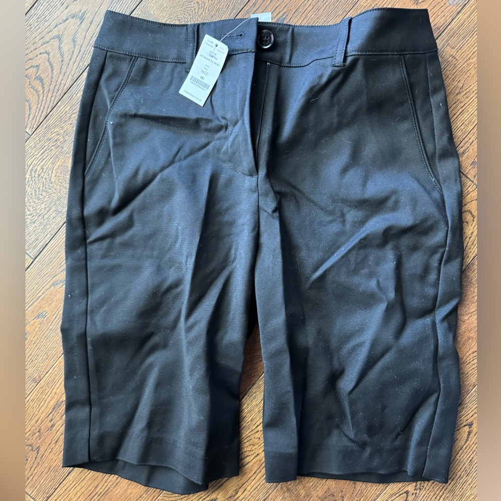White House Black Market Black Women's Bermudas NWT